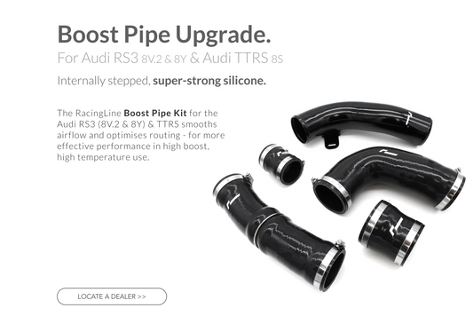 AUDI RS3 8Y / RS3 8V2 / TTRS MK3 RACINGLINE BOOST PIPES UPGRADE