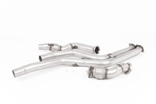LARGE BORE DOWNPIPE PAIR WITH CATALYST DELETE (FOR MILLTEK CAT-BACK) BMW F87