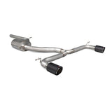 SCORPION Sistema escape (sem ressonador) VW GOLF 7 GTI (INCLUDING CLUB SPORT & CLUB SPORT S) CAT-BACK SYSTEM NON RESONATED CARBON FIBRE ASCARI TRIM