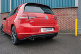 SCORPION Sistema escape (sem ressonador) VW GOLF 7 GTI (INCLUDING CLUB SPORT & CLUB SPORT S) CAT-BACK SYSTEM NON RESONATED CARBON FIBRE ASCARI TRIM