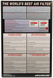 Filtro de aire K&N 33-2001 Audi 80 90 Coupe, VW Golf II Scirocco, Volvo, Opel Kadett, Fiat Regatta, Ford Escort