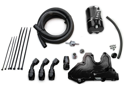 RTMG Performance Oil Catch Can Kit for 2.0 TSI EA888.4 for VW Holf 8R Small Black