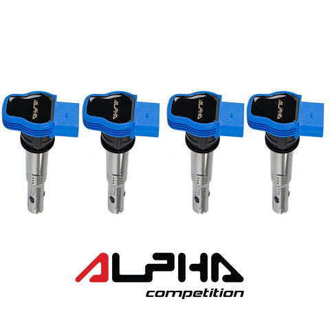 ALPHA COMPETITION Bobines Ignição Azuis R8 1.8T 20V / 2.0 TFSI EA113 / 2.0TSI EA888.1