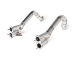 PORSCHE 718 CAYMAN GT4 / SPYDER AKRAPOVIC LINK PIPE SET (TITANIUM)