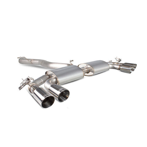 S3 2.0T 8V (SALOON) CAT-BACK SYSTEM NON RESONATED+VALVED POLISHED