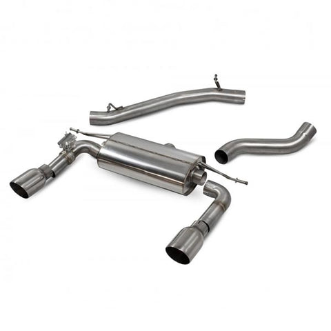 TT MK3 2.0TFSI QUATTRO NON GPF MODEL CAT-BACK SYSTEM NON RESONATED+VALVED POLISHED