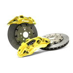 RACINGLINE BRAKE CALIPER AND DISC UPGRADE 355MM FLOATING 6 POT -YELLOW