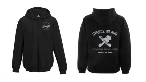 Hoodie Bags x Coils disponível em todos os tamanhos e na cor preto / prateado. - Stance Island