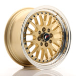 JR Wheels JR10 15x7 ET30 4x100/108 Dorado con labio mecanizado