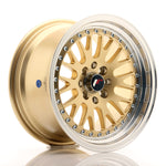 JR Wheels JR10 15x8 ET15 4x100/114 Dorado con labio mecanizado