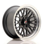 JR Wheels JR10 15x8 ET20 4x100/108 Matt Black w/Machined Lip