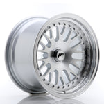 JR Wheels JR10 15x9 ET0-20 BLANK Silver Machined Face