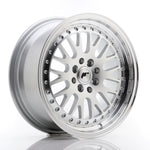 JR Wheels JR10 16x7 ET30 4x100/108 Cara mecanizada plateada