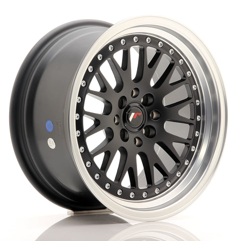 JR Wheels JR10 16x8 ET20 4x100/108 Matt Black w/Machined Lip