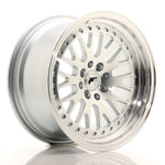 JR Wheels JR10 16x8 ET20 4x100/108 Cara mecanizada plateada