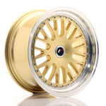 JR Wheels JR10 17x8 ET35 BLANK Gold w/Machined Lip