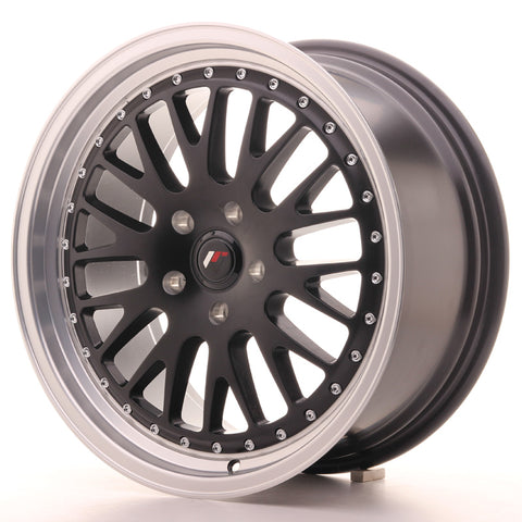 JR Wheels JR10 18x8.5 ET40-45 BLANK Matt Black w/Machined Lip