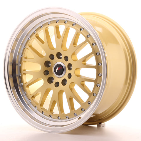 JR Wheels JR10 18x9.5 ET18 5x114/120 Gold w/Machined Lip