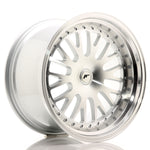 JR Wheels JR10 19x11 ET15-30 Cara mecanizada plateada en blanco