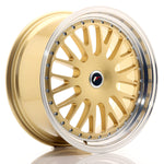 JR Wheels JR10 19x8.5 ET20-35 BLANK Gold w/Machined Lip