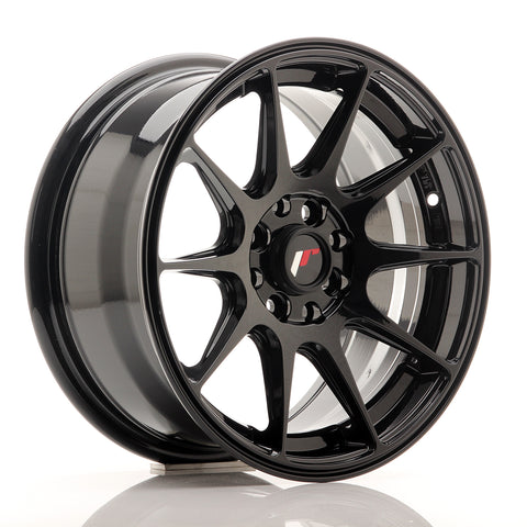 JR Wheels JR11 15x7 ET30 4x100/108 Glossy Black