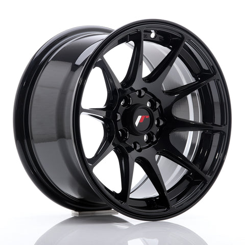 JR Wheels JR11 15x8 ET25 4x100/114 Glossy Black