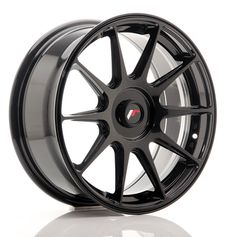 JR Wheels JR11 17x7.25 ET35-40 Blank Negro Brillante