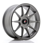 JR Wheels JR11 17x7.25 ET35-40 BLANK Matt Gun Metal