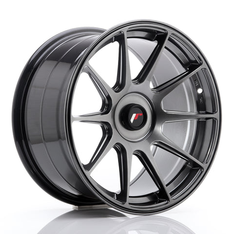 JR Wheels JR11 17x9 ET25-35 BLANK Hyper Black