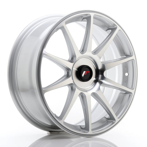 JR Wheels JR11 18x7.5 ET35-40 BLANK Silver Machined Face