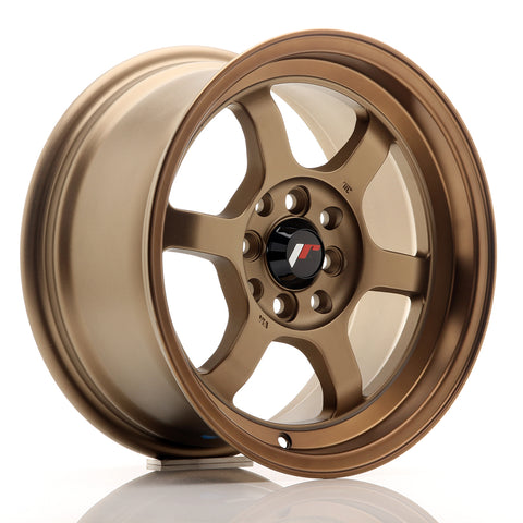 JR Wheels JR12 15x7.5 ET26 4x100/108 Bronce Anodizado Oscuro