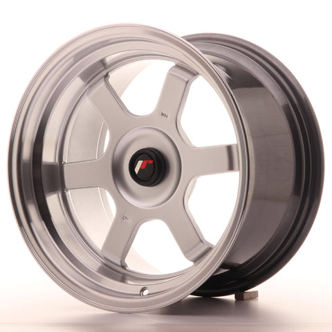 JR Wheels JR12 16x9 ET20 BLANK Hyper Silver con borde mecanizado