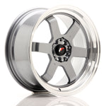 JR Wheels JR12 17x8 ET33 5x100/114 Gun Metal con borde mecanizado