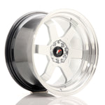 JR Wheels JR12 17x9 ET25 5x100/114 Hyper Silver con borde mecanizado