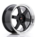 JR Wheels JR12 18x9 ET25 5x114/120 Gloss Black w/Machined Lip