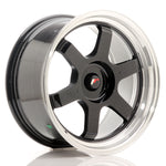 JR Wheels JR12 18x9 ET25-27 BLANK Gloss Black w/Machined Lip