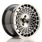 JR Wheels JR14 15x8 ET20 4x100 Negro brillante con cara mecanizada