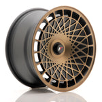 JR Wheels JR14 16x8 ET25 BLANK Matt Black w/Bronze Finish