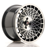 JR Wheels JR14 16x9 ET10 4x100 Negro brillante con cara mecanizada