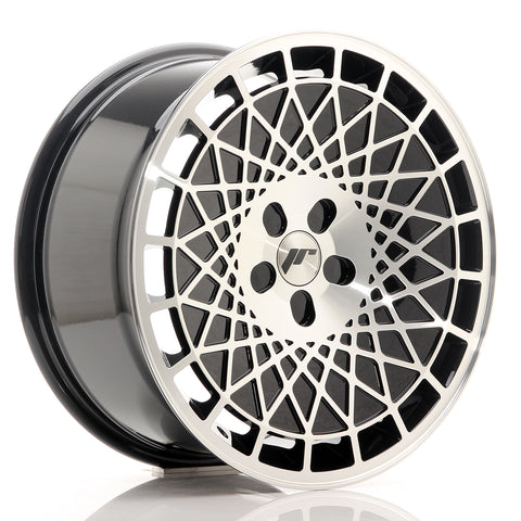 JR Wheels JR14 18x8.5 ET35-40 5H BLANK Negro brillante con cara mecanizada