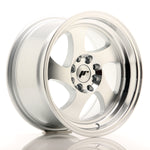 JR Wheels JR15 15x8 ET20 4x100/108 Silver Machined Face