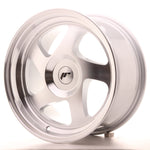 JR Wheels JR15 16x8 ET25 BLANK Cara mecanizada plateada