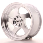 JR Wheels JR15 16x8 ET25 4x100/108 Cara mecanizada plateada