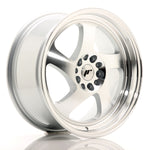 JR Wheels JR15 17x8 ET35 5x100/114 Cara Mecanizada Plata