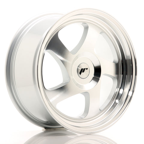 JR Wheels JR15 17x8 ET35 BLANK Cara mecanizada plateada