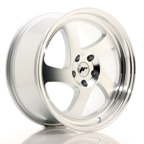 JR Wheels JR15 18x8.5 ET40 5x112 Cara mecanizada plateada