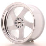 JR Wheels JR15 18x9.5 ET40 5x112/114 White w/Machined Lip