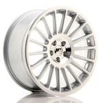 JR Wheels JR16 18x8.5 ET35 5x120 Cara mecanizada plateada