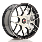 JR Wheels JR18 17x7 ET20-40 BLANK Cara mecanizada en negro brillante