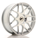 JR Wheels JR18 17x7 ET20-40 BLANK Silver Machined Face